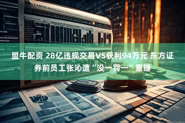 盟牛配资 28亿违规交易VS获利94万元 东方证券前员工张沁遭“没一罚一”重锤