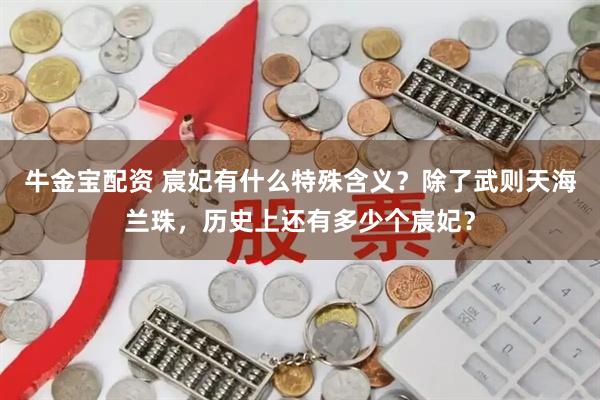 牛金宝配资 宸妃有什么特殊含义?除了武则天海兰珠,历史上还有多少个宸妃?